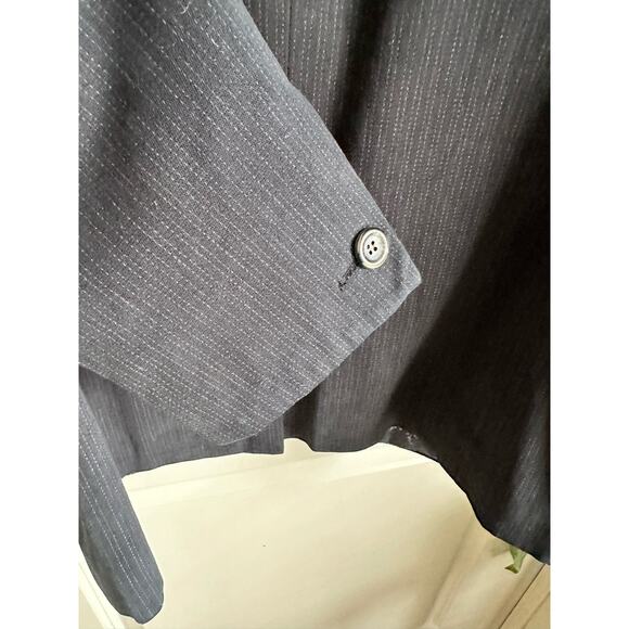 Ted Baker Cotton Blend Purple Label Black Striped Sport Coat Sz. 4/Large/40 - Picture 7 of 15